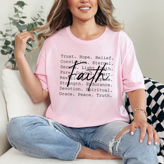 Faith Words Graphic Tee