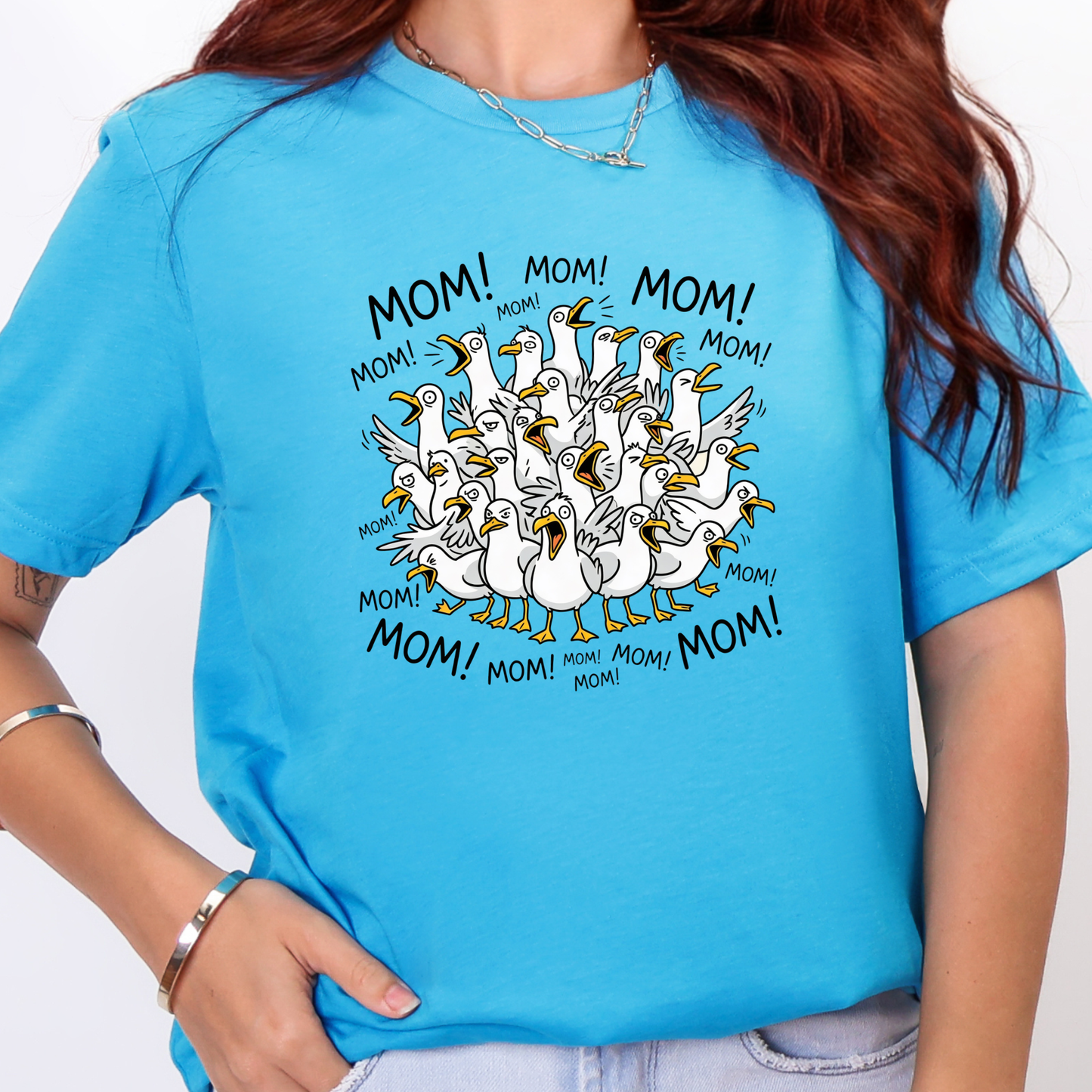 Seagulls Calling Mom Graphic Tee
