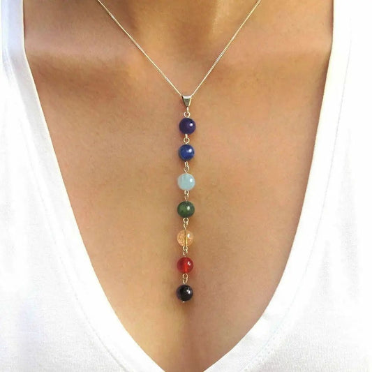 CHAKRAS BEAD NECKLACE - Alonna's Legging Land