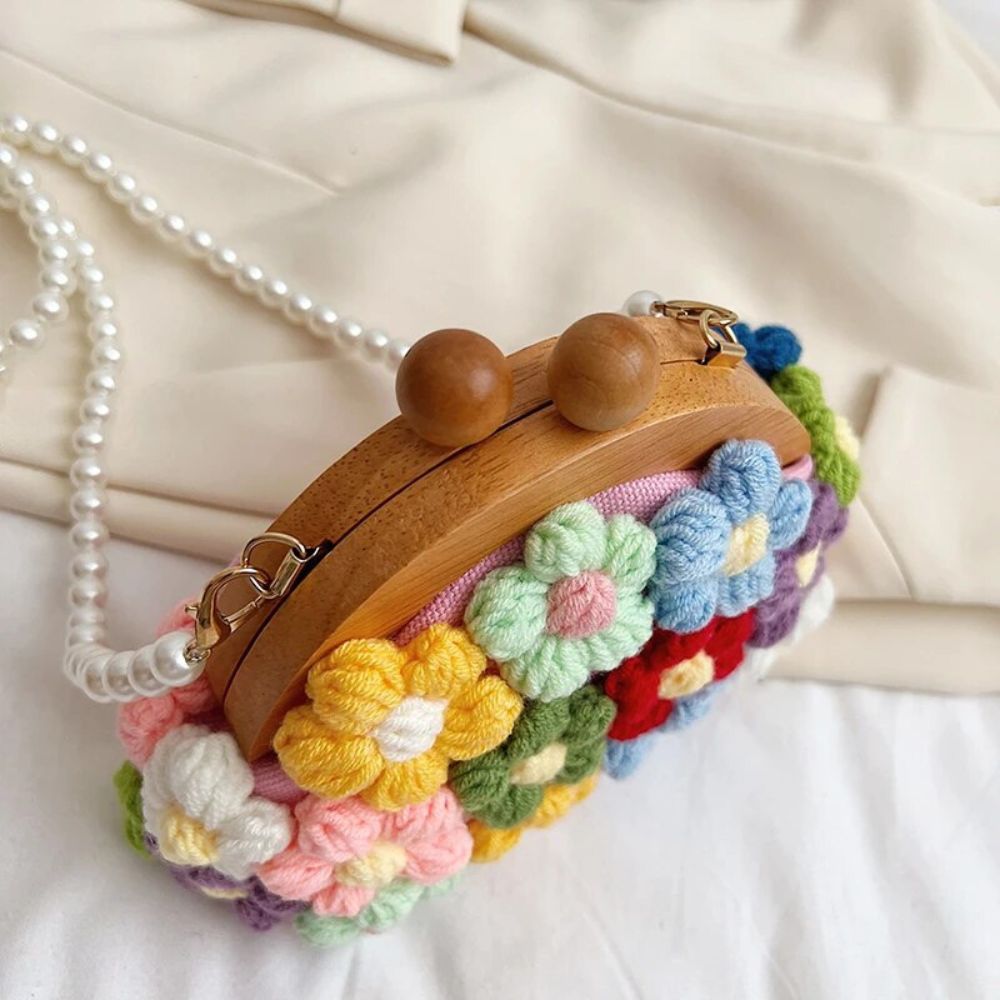 CROCHET FLOWER HANDBAG - Alonna's Legging Land