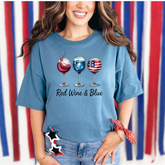 4th of July Red Wine & Blue