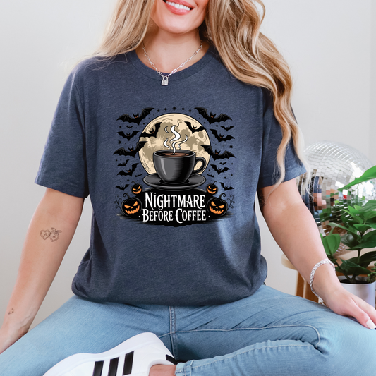 Bats and Nightmare Before Coffee Graphic Tee