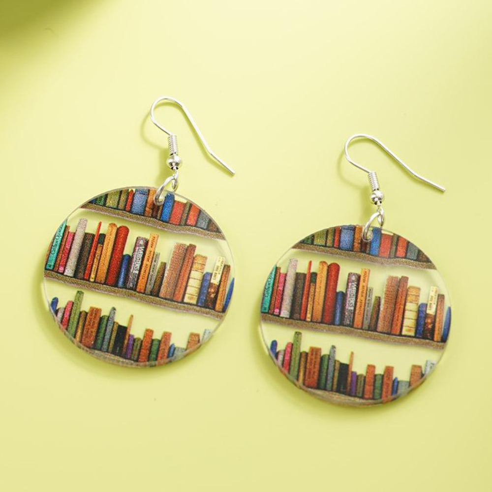 BOOK LOVER EARRINGS (PAIR) - Alonna's Legging Land