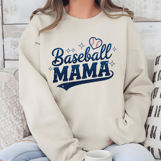 Retro Baseball Mama Sweatshirt or Graphic Tee - Alonna's Legging Land