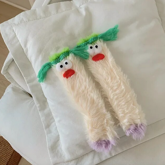 CARTOON FUZZY SOCKS - Alonna's Legging Land