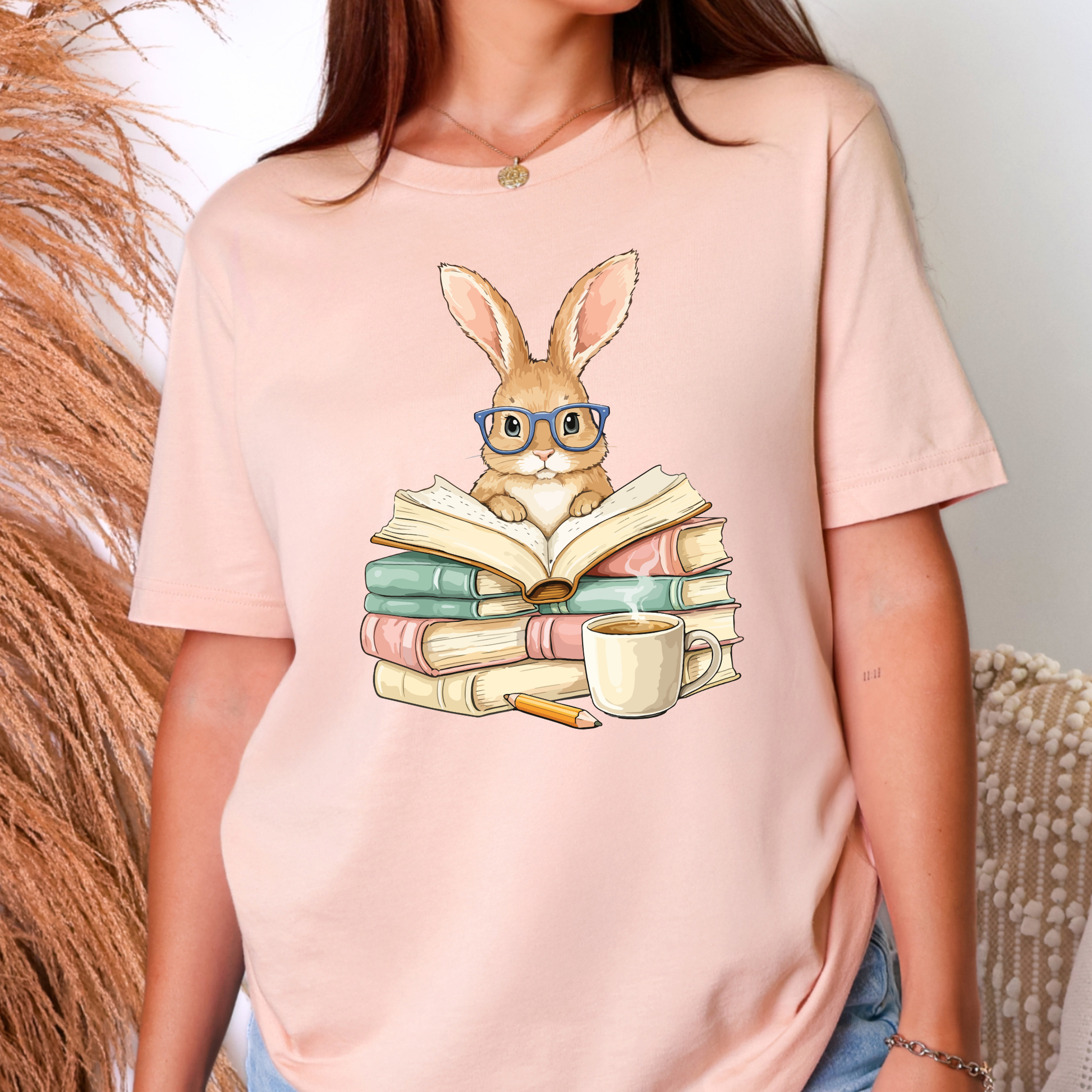 Reading Easter Bunny Graphic Tee - Alonna's Legging Land