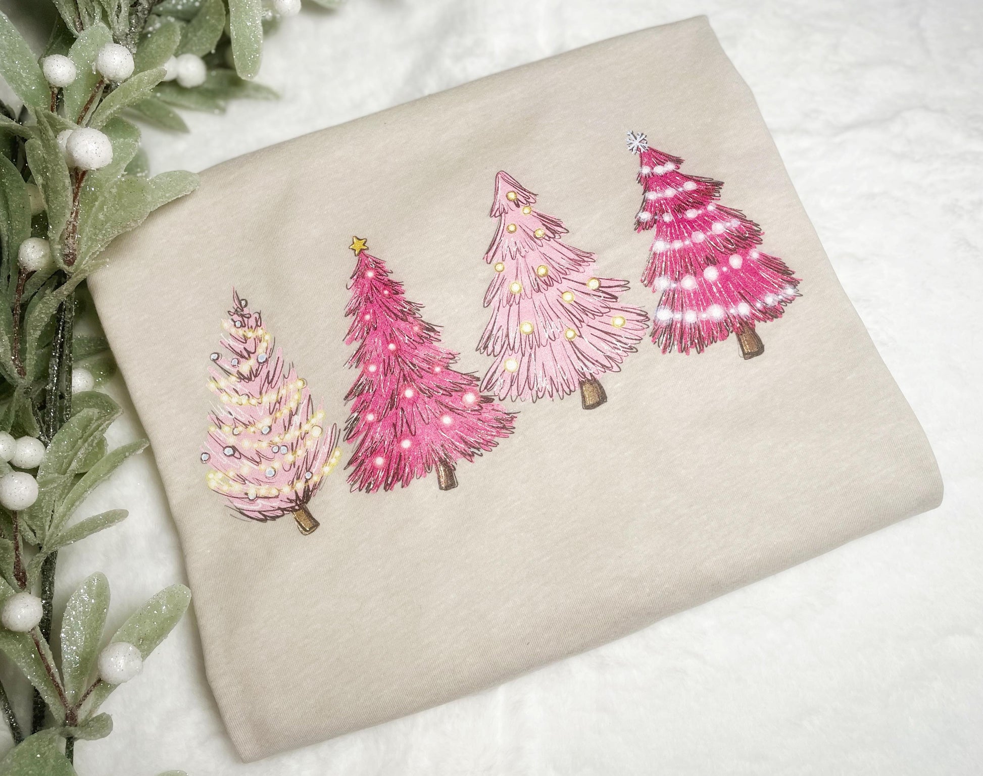 Pink Christmas Trees - Alonna's Legging Land