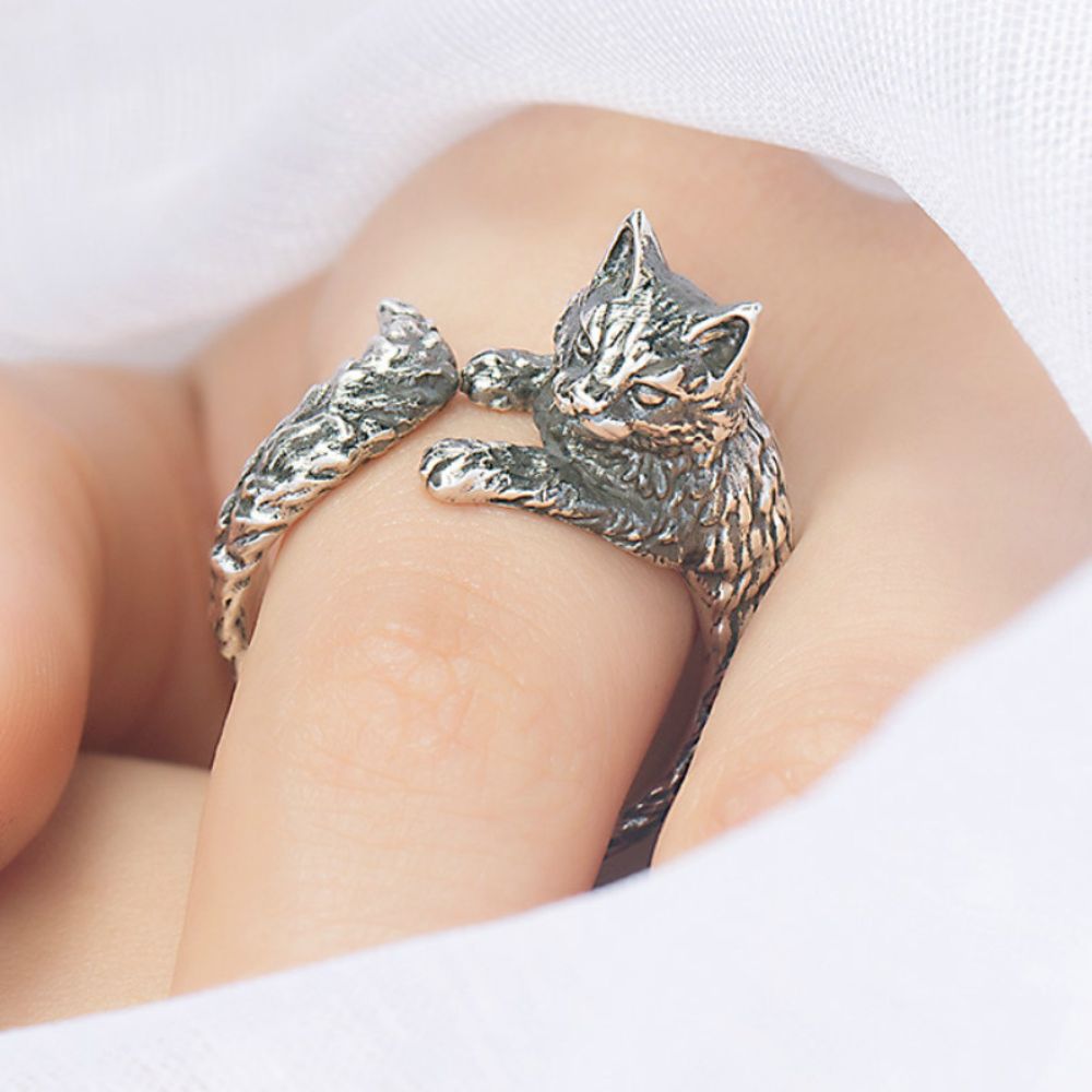 HUGGING FELINE RING (ADJUSTABLE) - Alonna's Legging Land