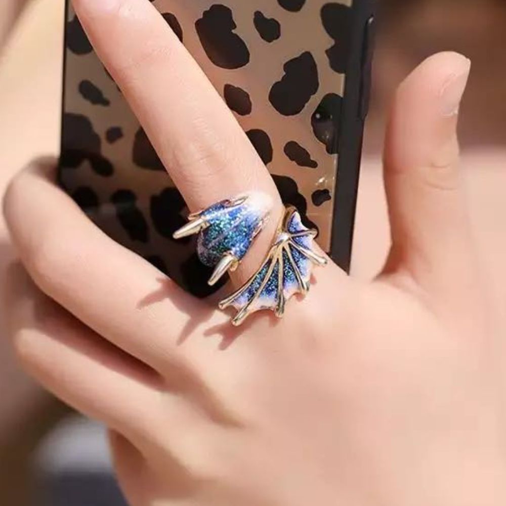 ENAMEL DRAGON RING (ADJUSTABLE)