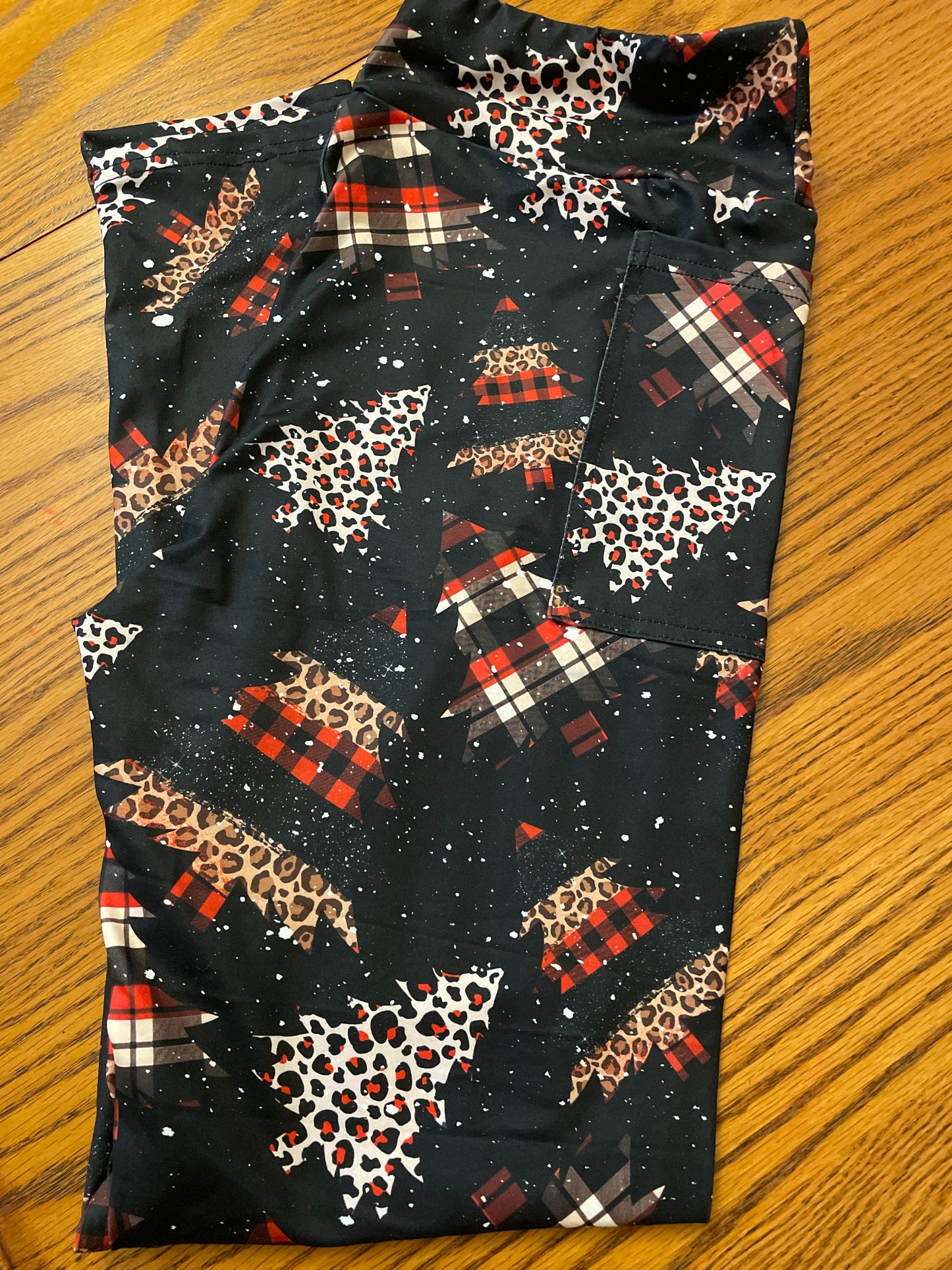 Christmas tree full leggings w/pockets