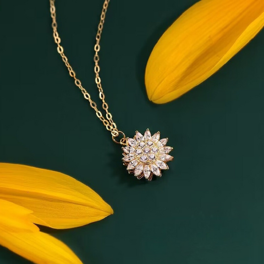 SPINNING SUNFLOWER NECKLACE - Alonna's Legging Land