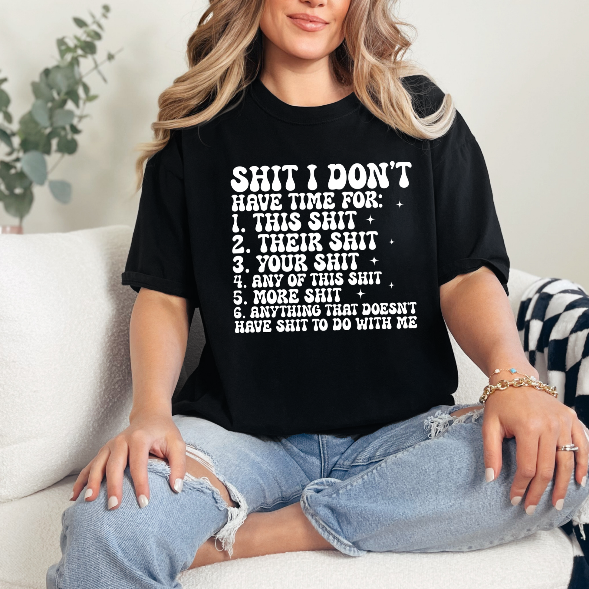 Don't Have Time For Graphic Tee - Alonna's Legging Land