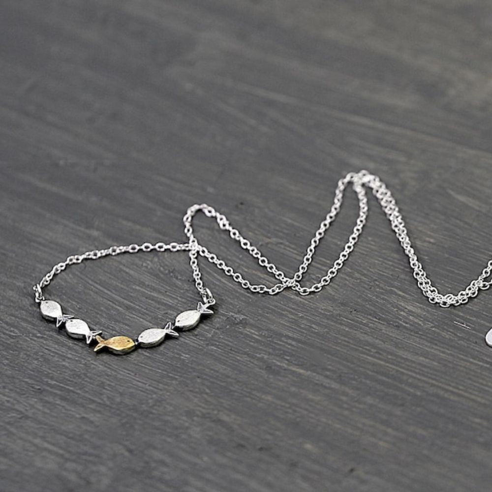 GOLDEN FISH NECKLACE