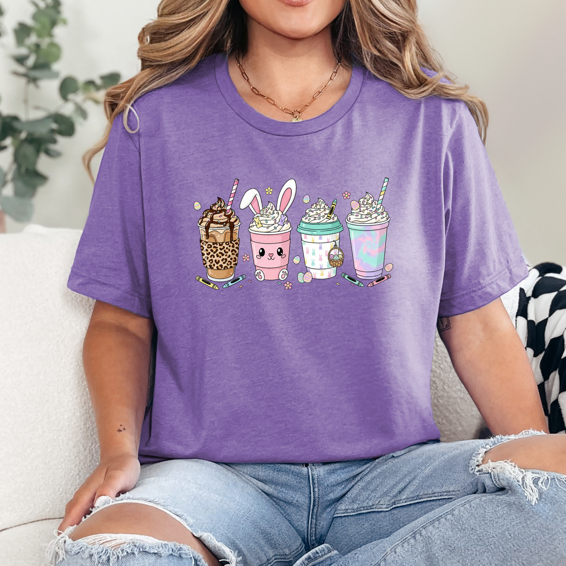 Easter Coffee Graphic Tee - Alonna's Legging Land