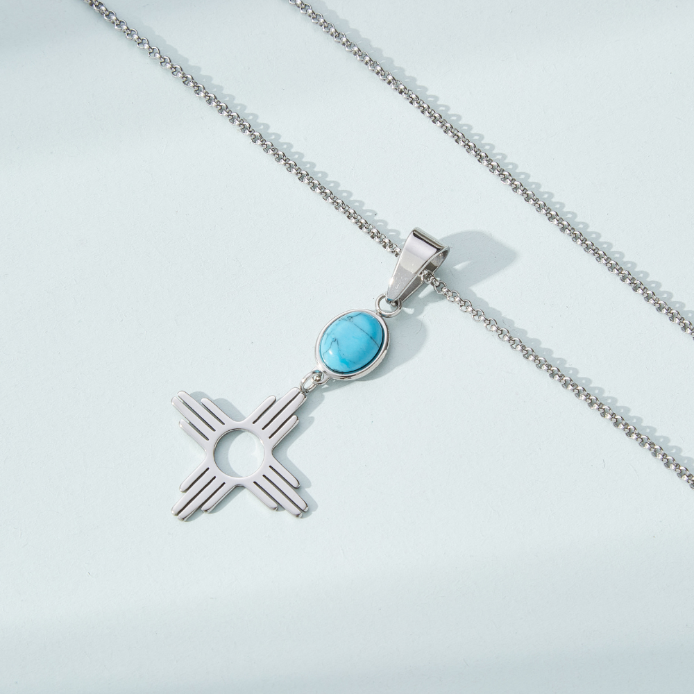 TURQUOISE SUN NECKLACE - Alonna's Legging Land
