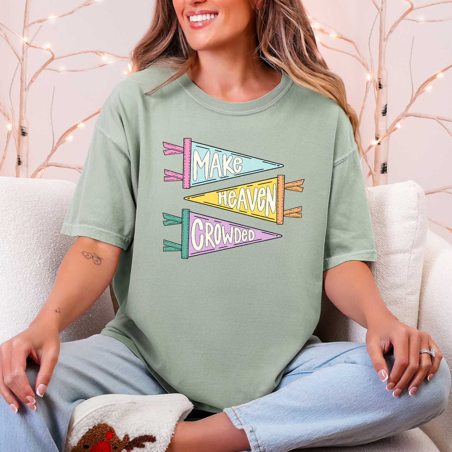 Make Heaven Crowded Flags Graphic Tee