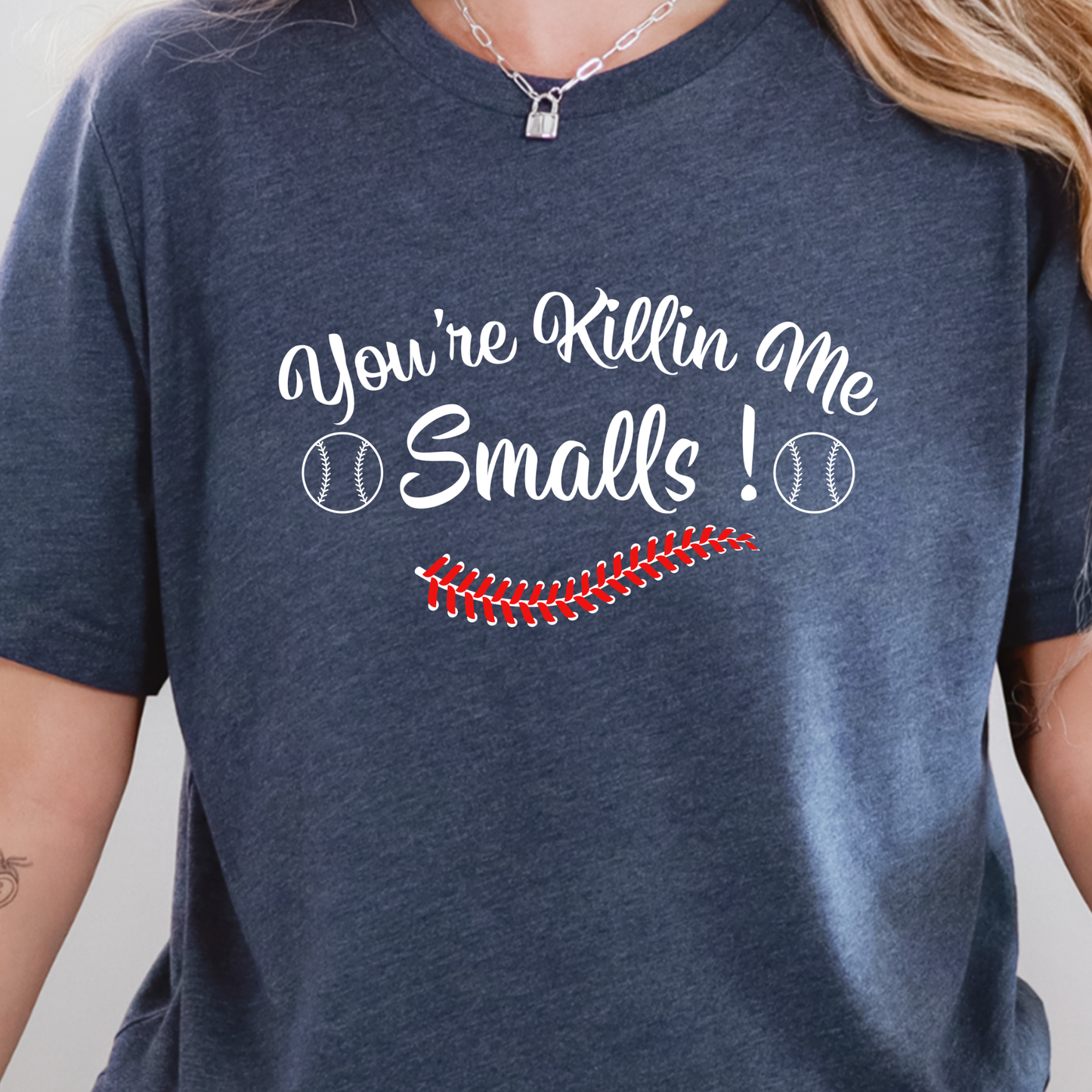Wholesale You're Killin Me Smalls Graphic Tee - Heather Navy