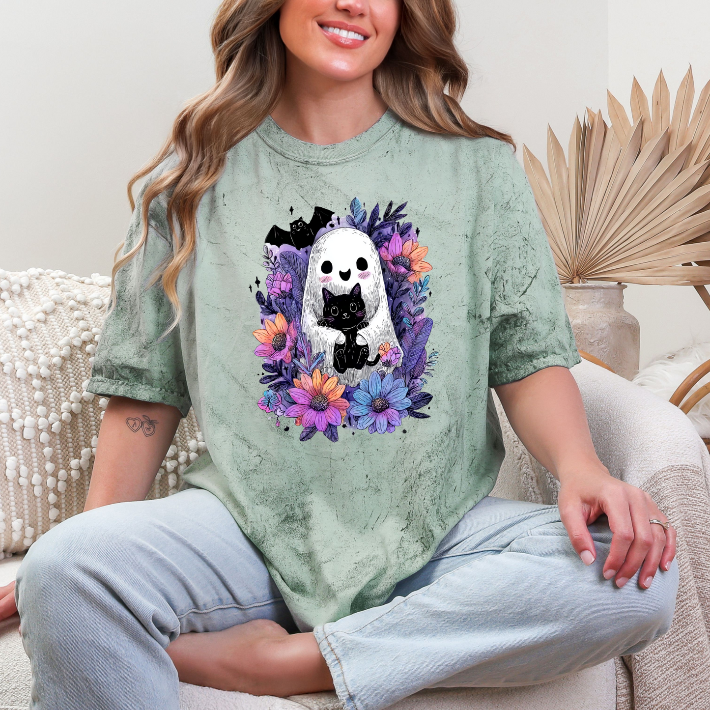 Floral Ghost Graphic Tee