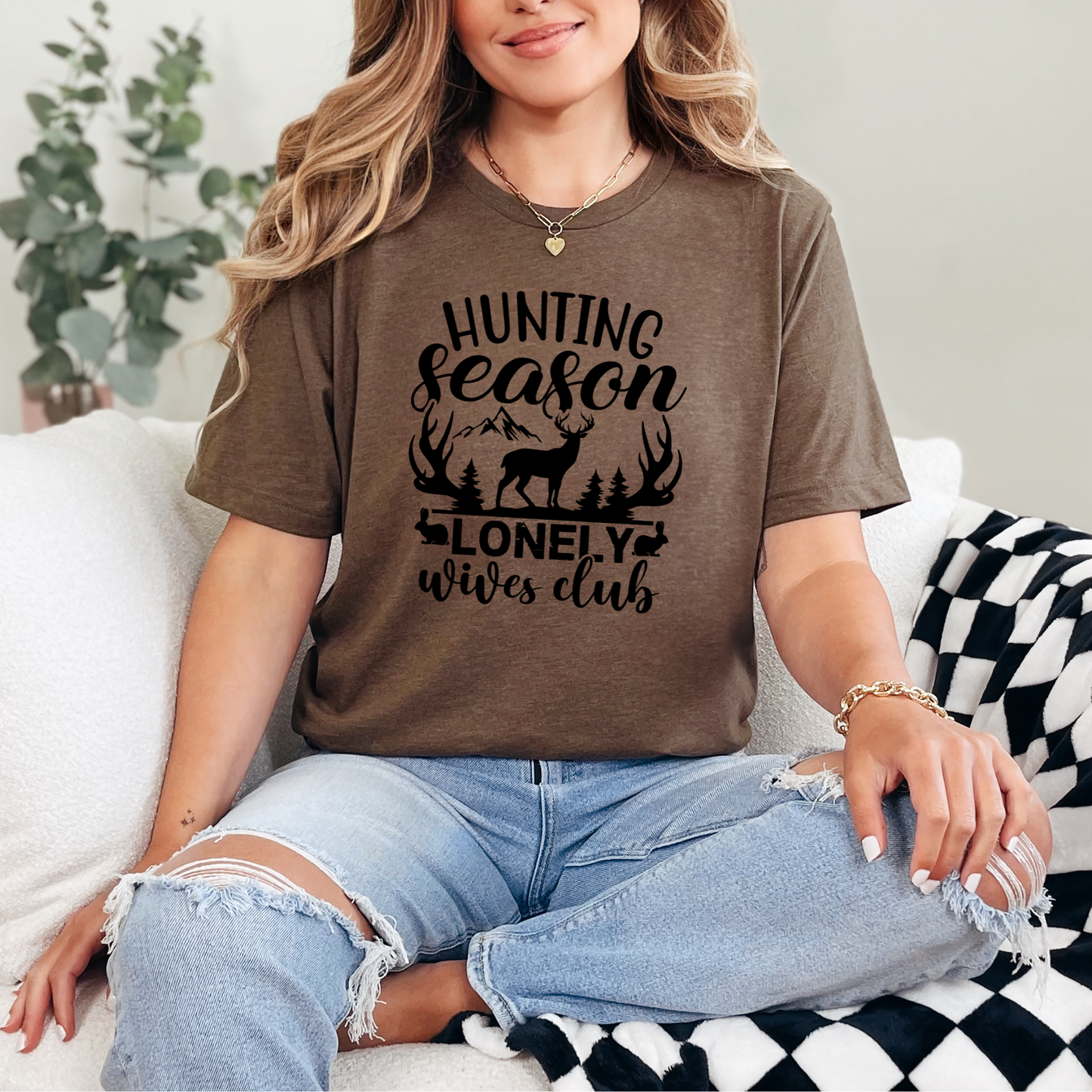 Hunting Season Lonely Wives Club Graphic Tee