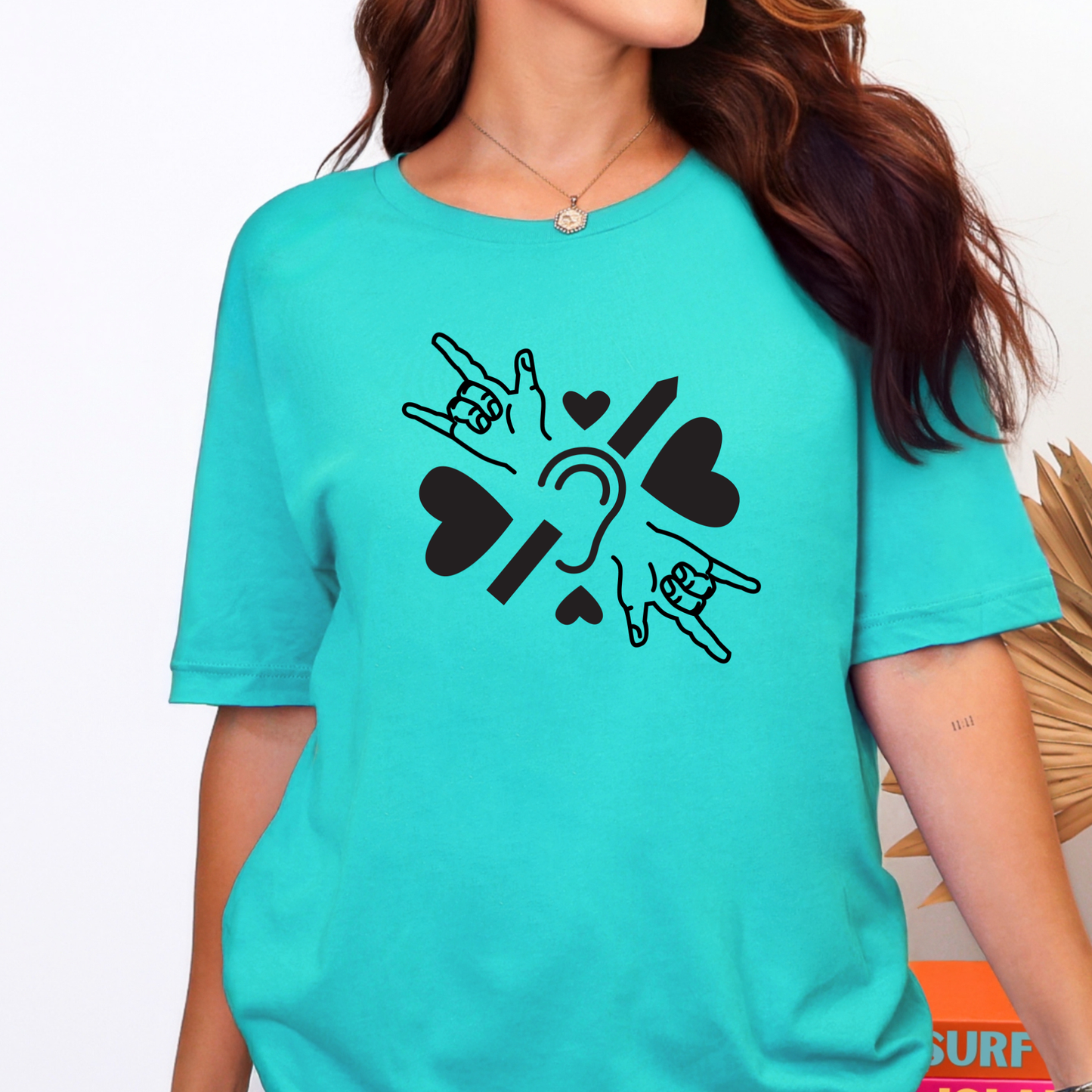 ASL I Love You Sign Graphic Tee