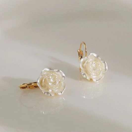 CLASSY ROSE EARRINGS (PAIR) - Alonna's Legging Land