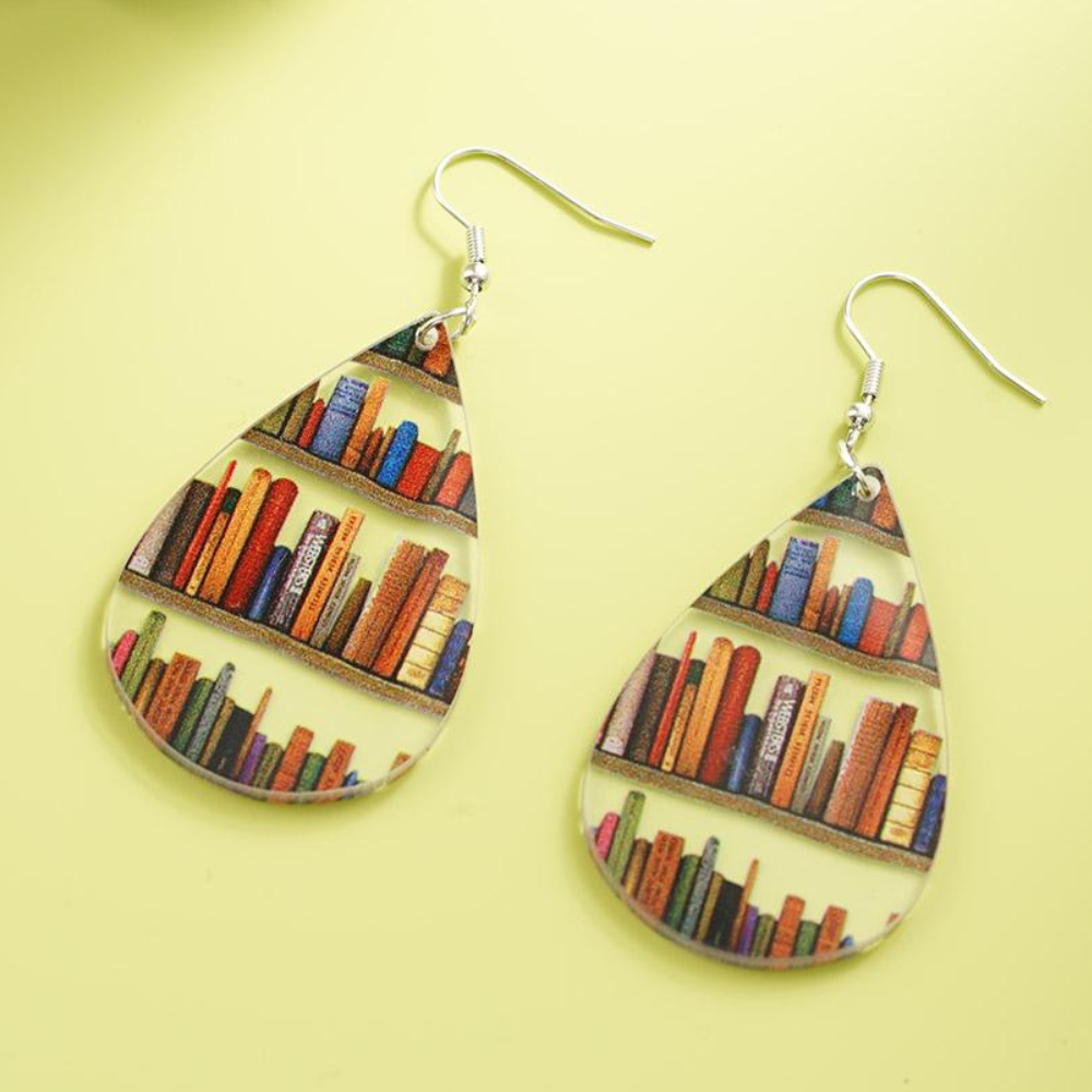 BOOK LOVER EARRINGS (PAIR) - Alonna's Legging Land