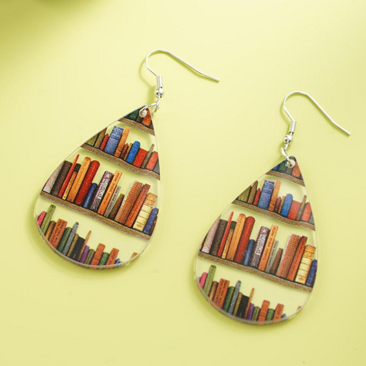BOOK LOVER EARRINGS (PAIR) - Alonna's Legging Land