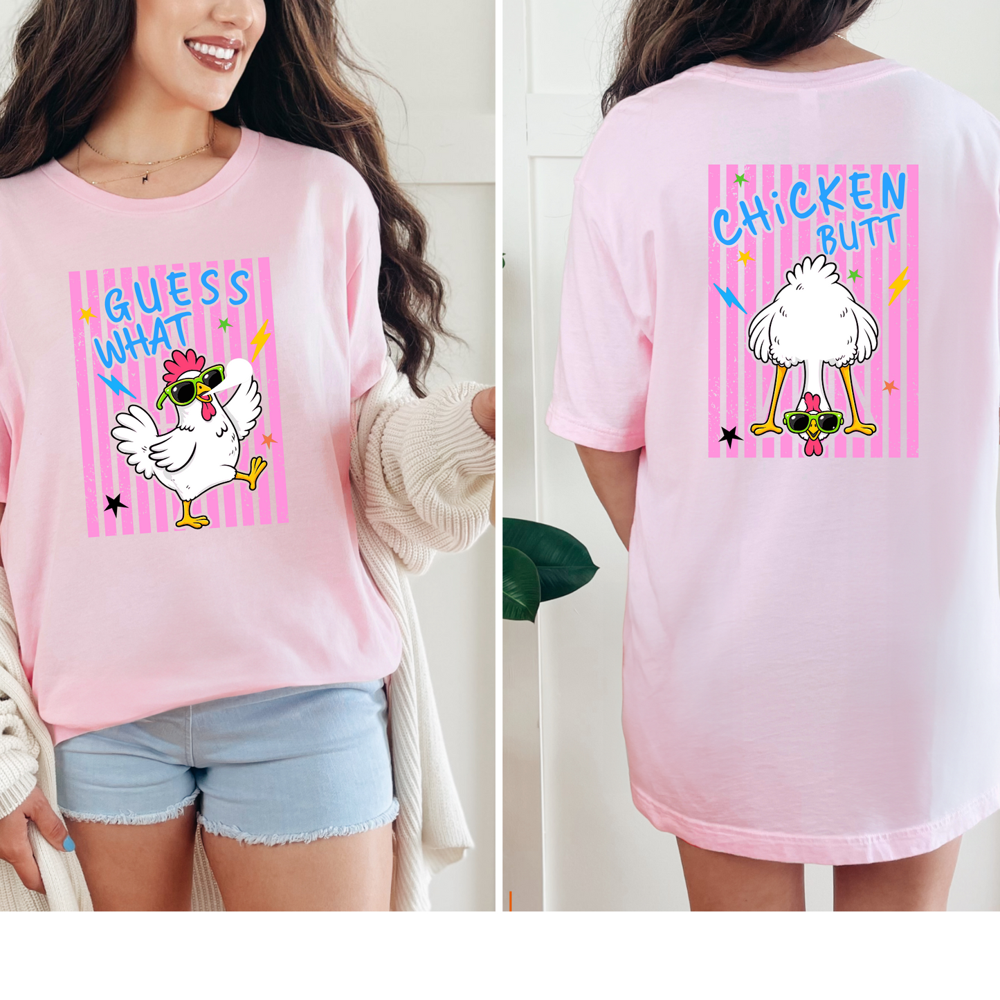 Guess What Chicken Butt Graphic Tee