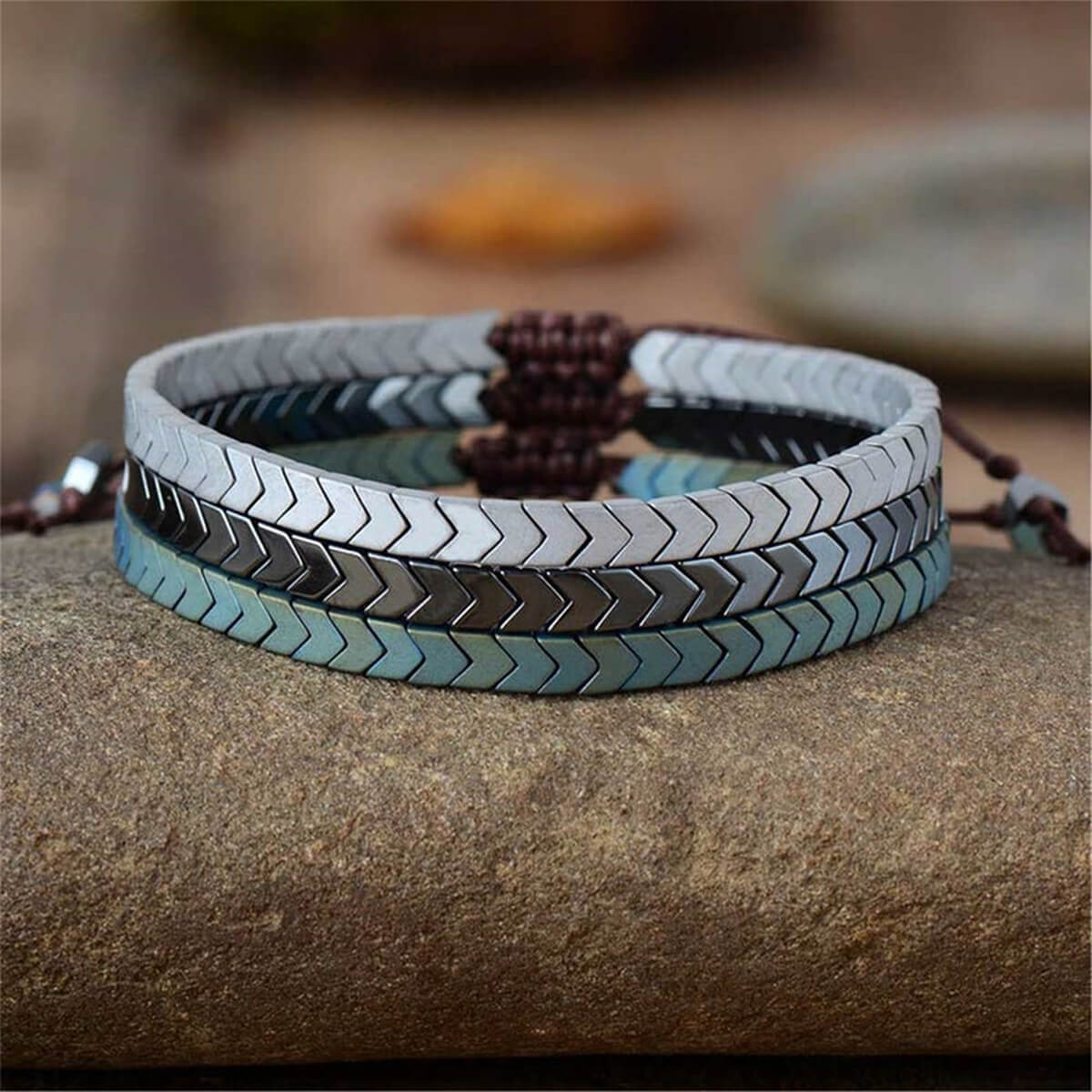 HEMATITE BRACELET (ADJUSTABLE) - Alonna's Legging Land