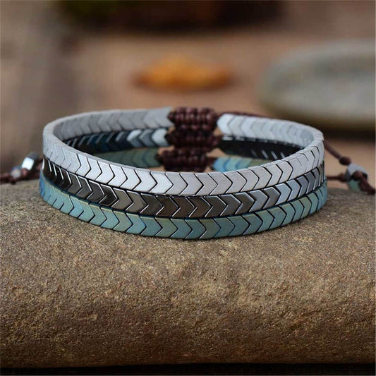 HEMATITE BRACELET (ADJUSTABLE) - Alonna's Legging Land