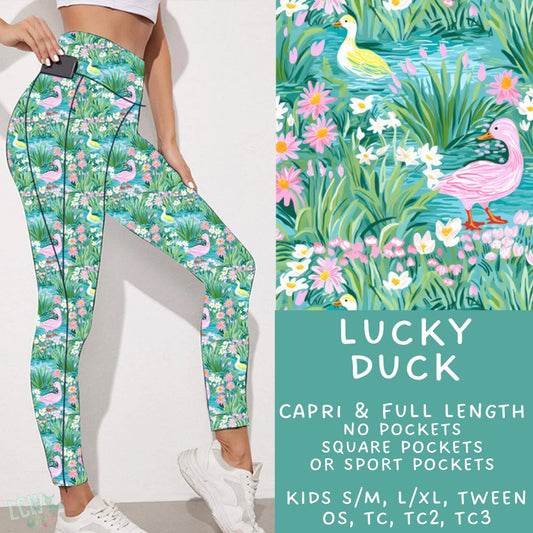 Ready to Ship Lucky Duck - Full Leggings Sport OS