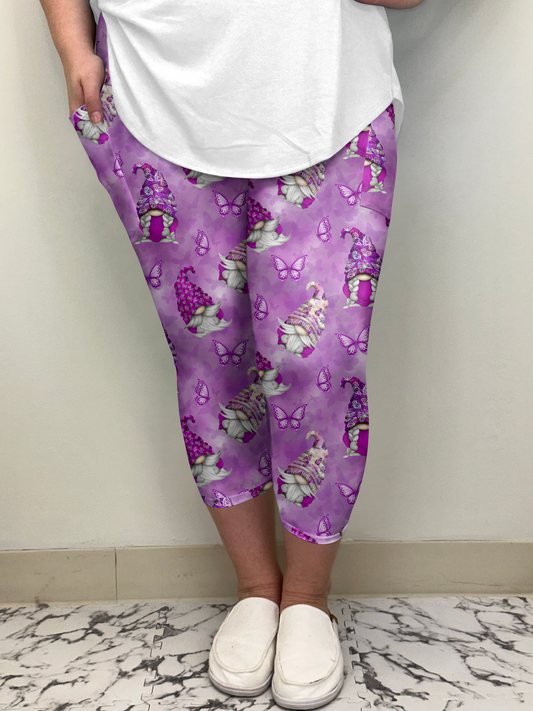 Butterfly Gnome Capri - Alonna's Legging Land
