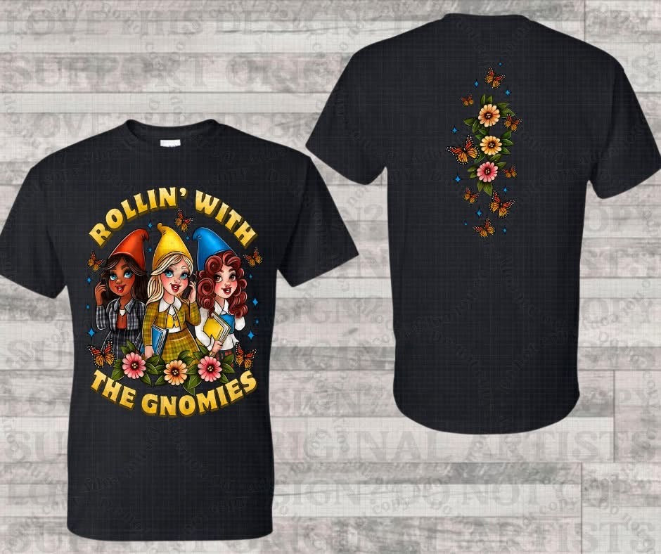 Gnome Double Sided Tee- Run 304 Closing 4-30