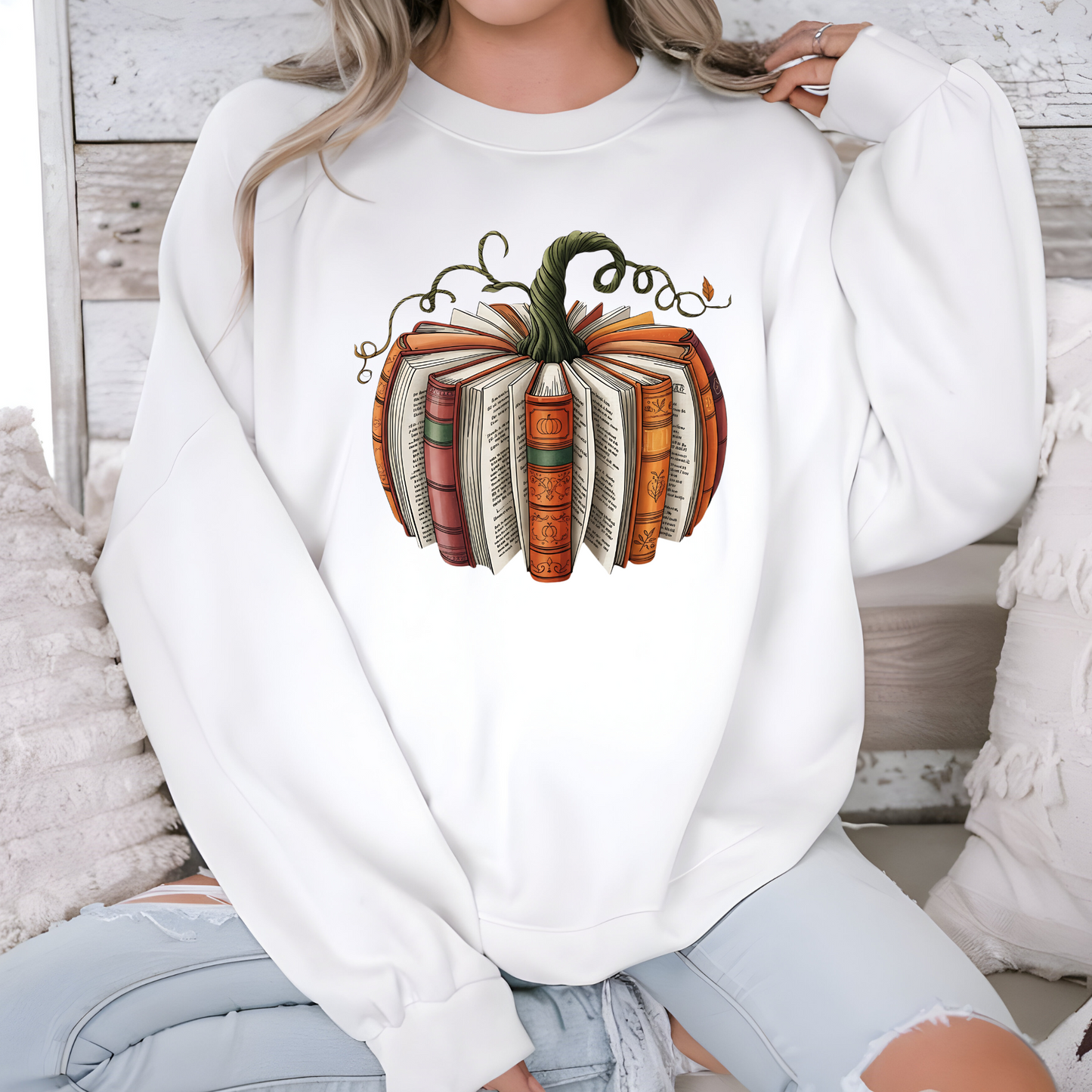 Fall Book Pumpkin Sweatshirt