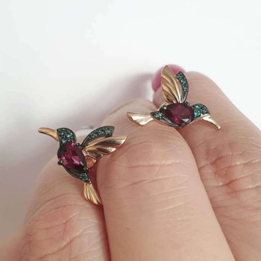 HUMMINGBIRD EARRINGS (PAIR)