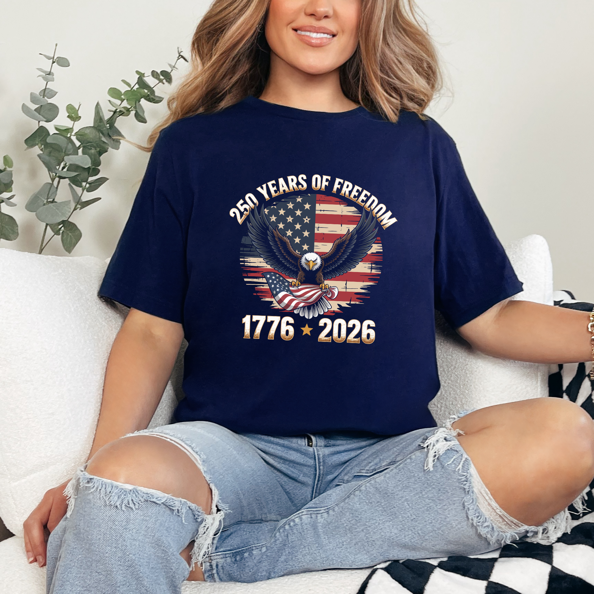 250 Years of Freedom Graphic Tee - Alonna's Legging Land