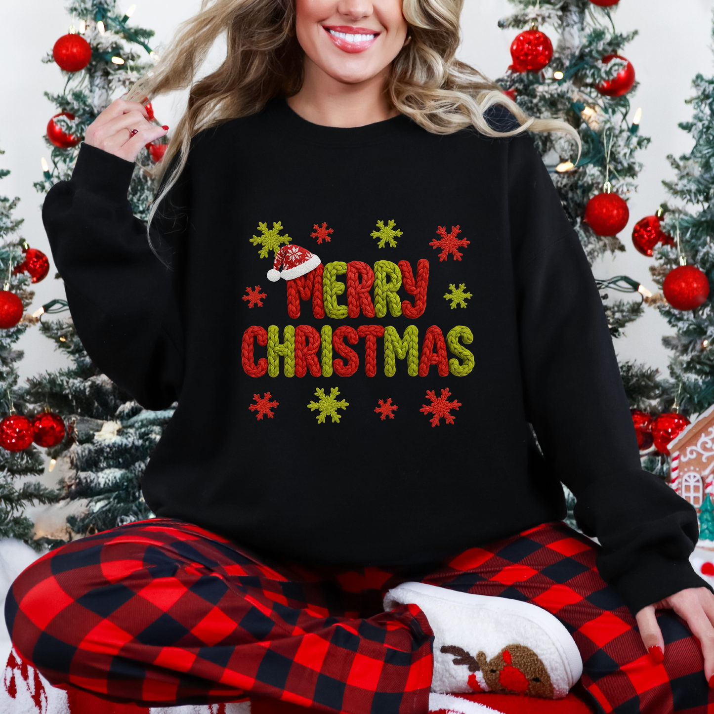 Yarn Merry Christmas Sweatshirt