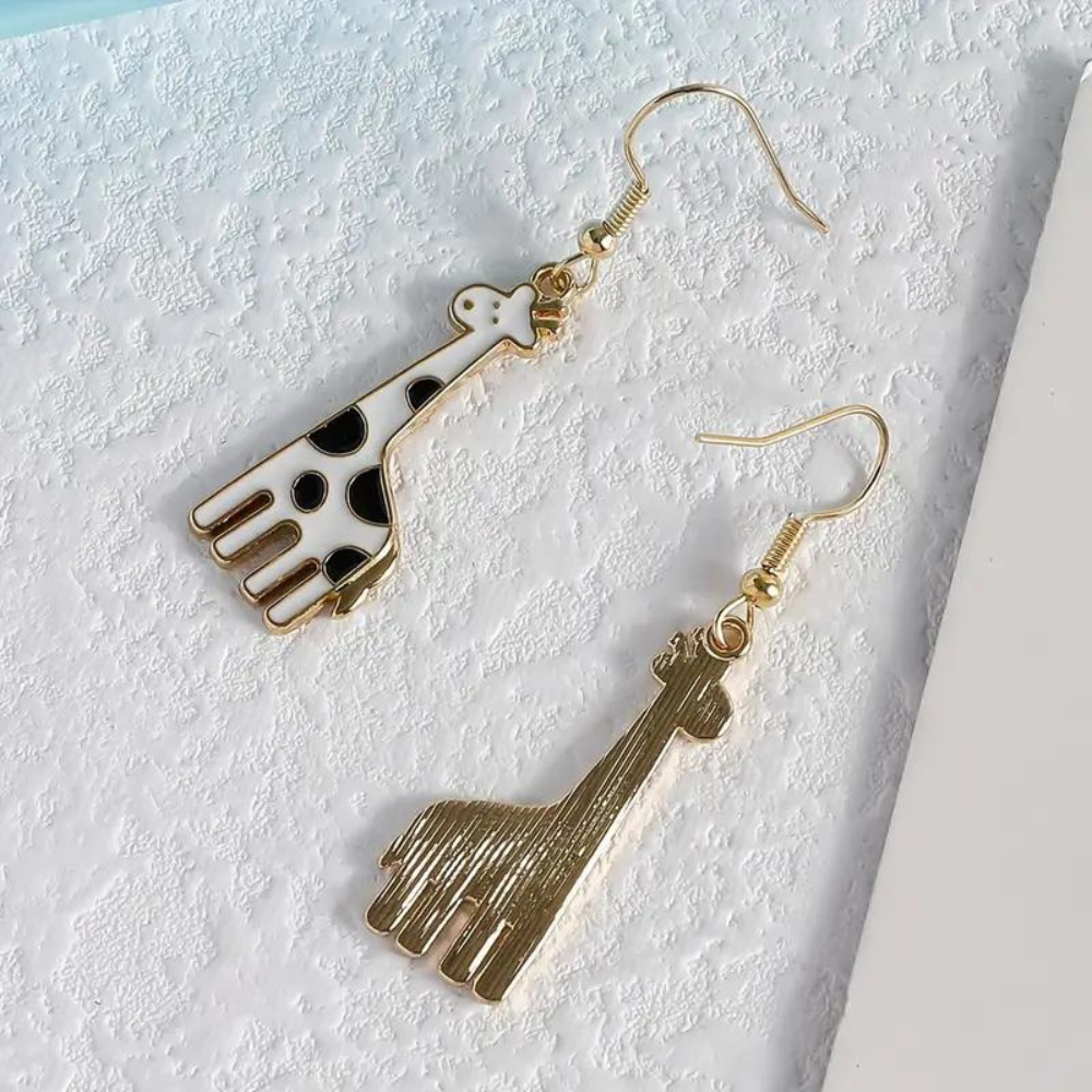 GIRAFFE DANGLING EARRINGS (PAIR) - Alonna's Legging Land