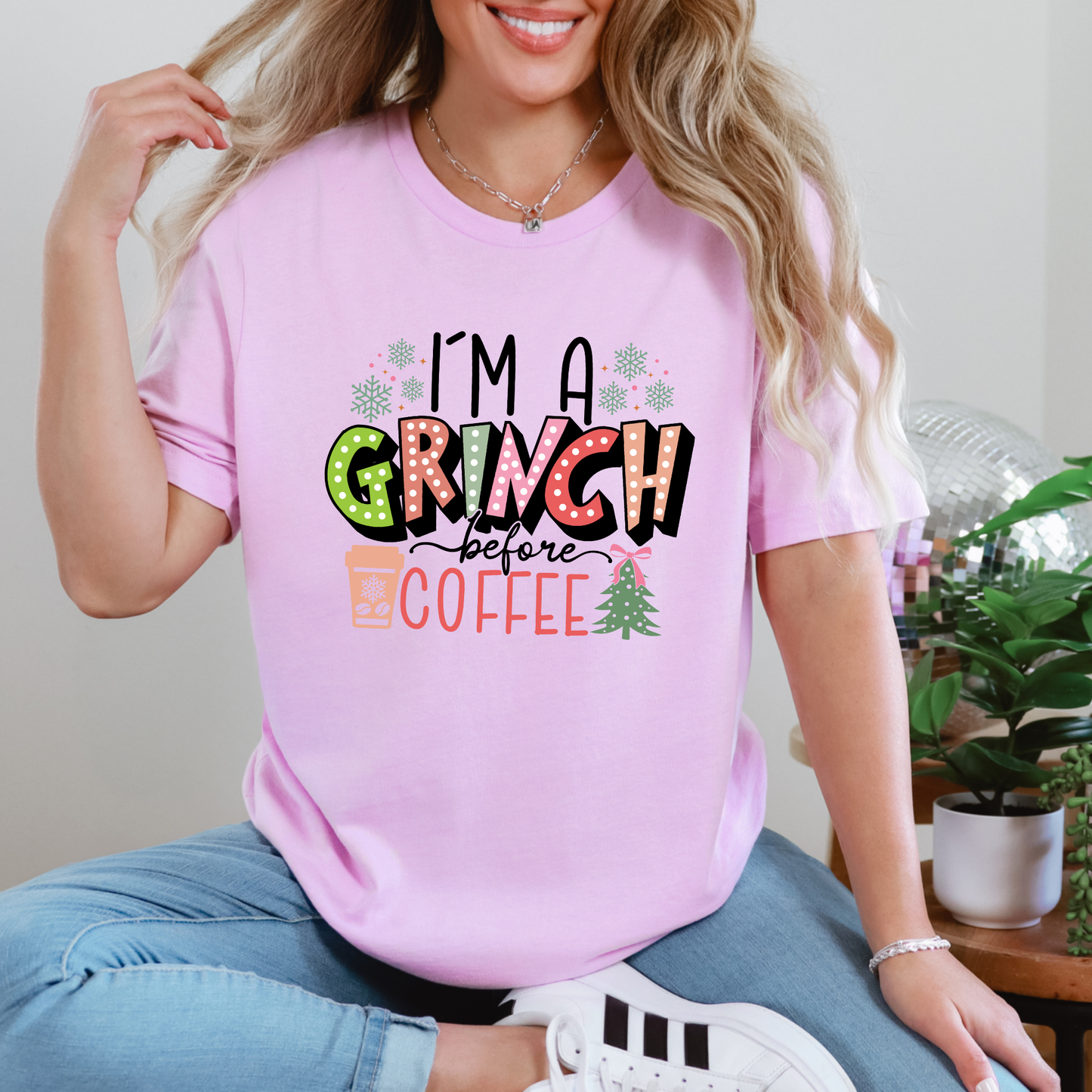 Grinch Before Coffee Graphic Tee