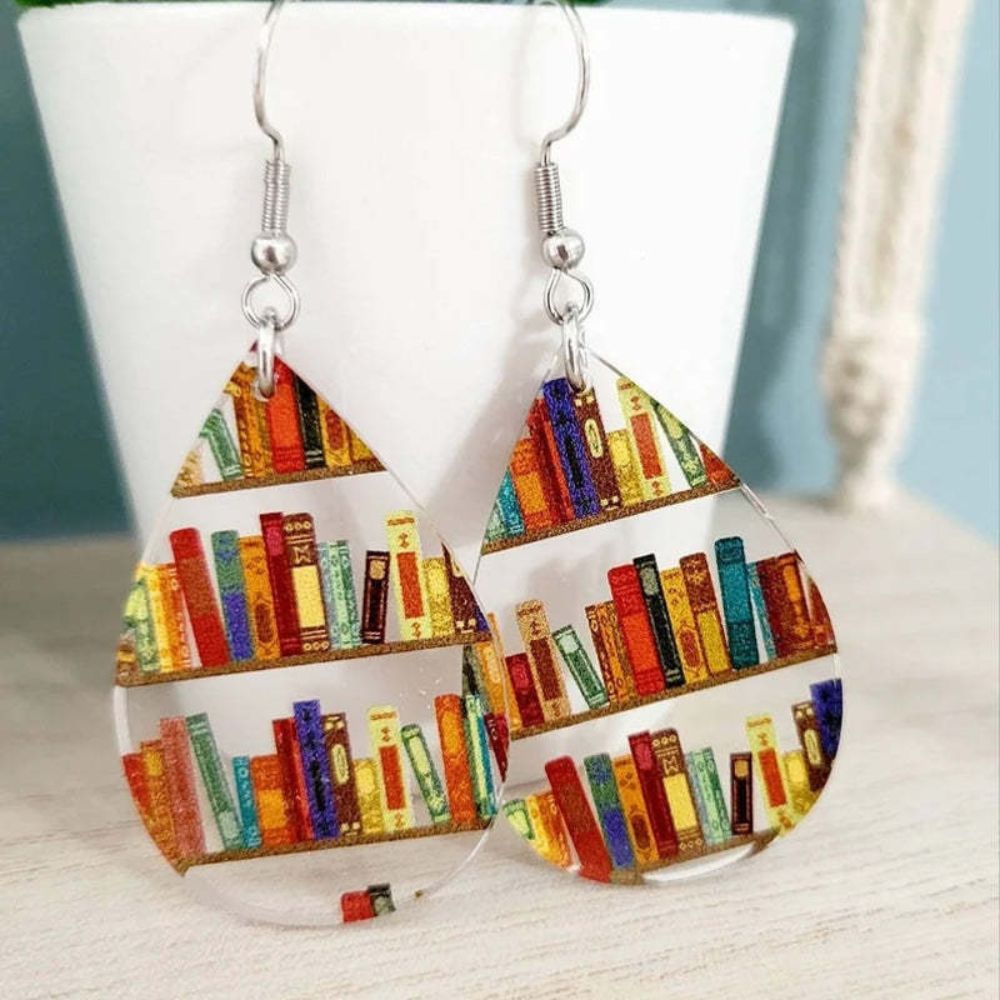 BOOK LOVER EARRINGS (PAIR) - Alonna's Legging Land