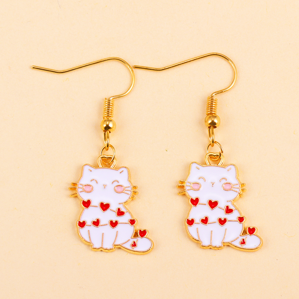 LOVE CAT EARRINGS (PAIR) - Alonna's Legging Land