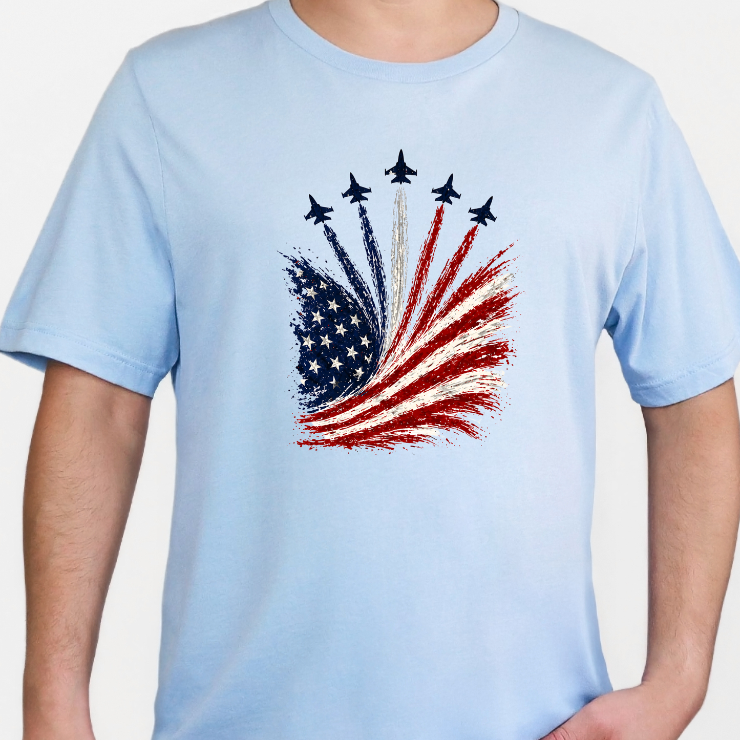 Flag with Jets Graphic Tee