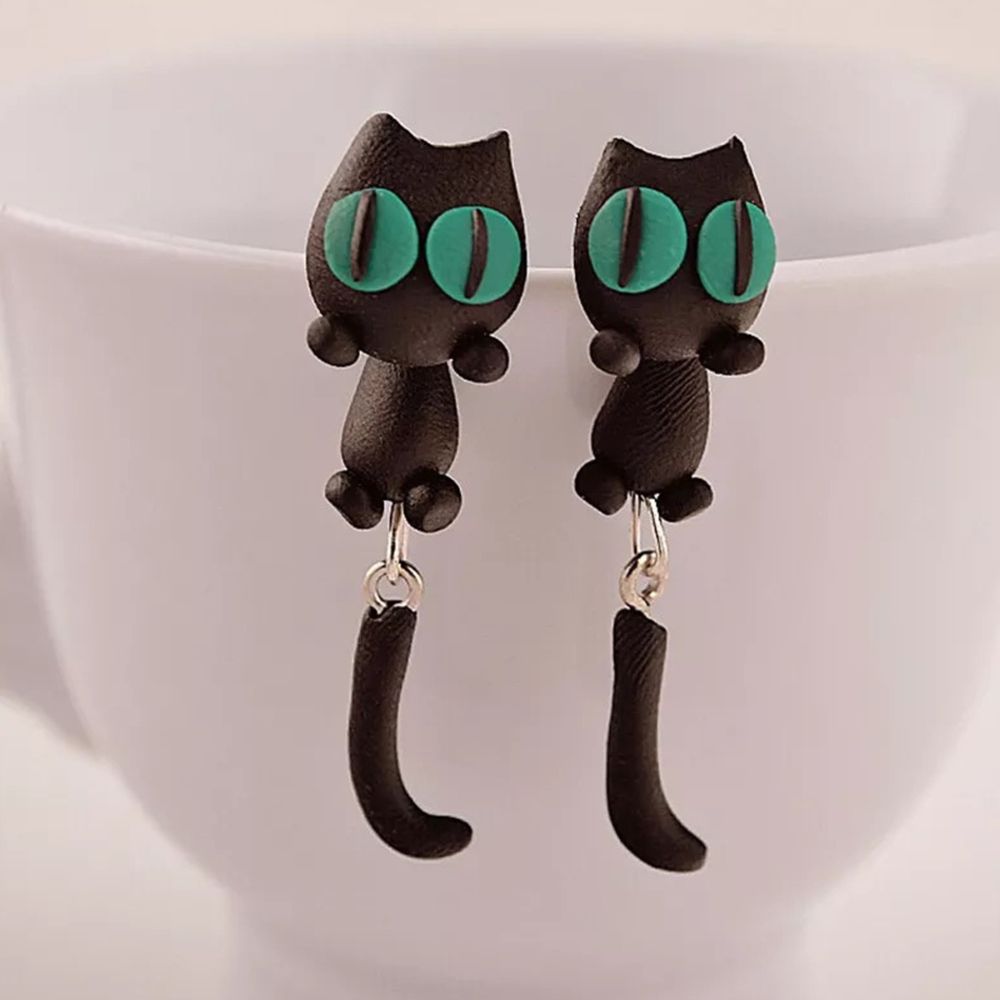 HANDMADE CAT EARRINGS (PAIR) - Alonna's Legging Land