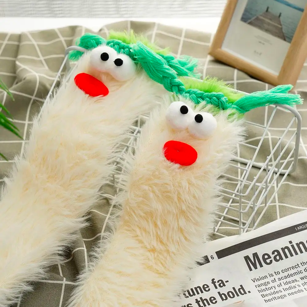 CARTOON FUZZY SOCKS - Alonna's Legging Land