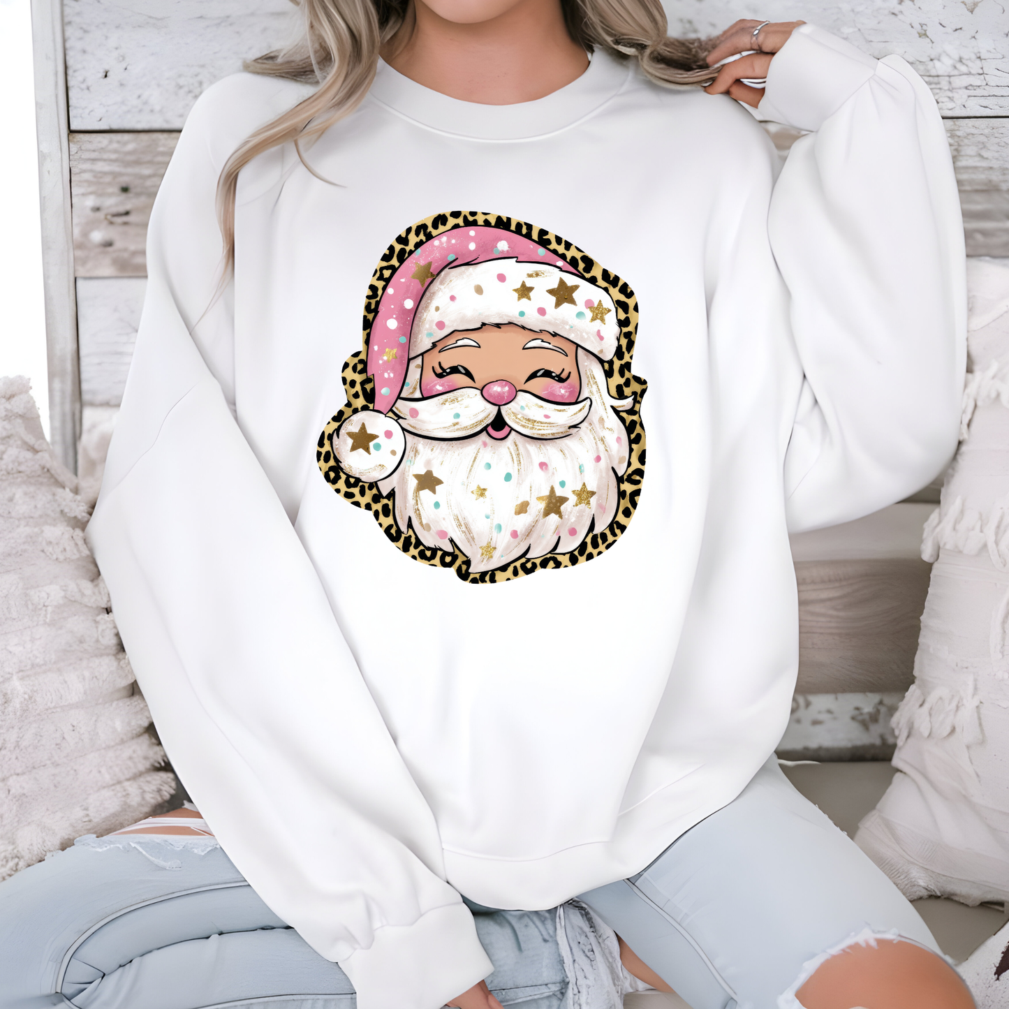 Preppy Santa Sweatshirt