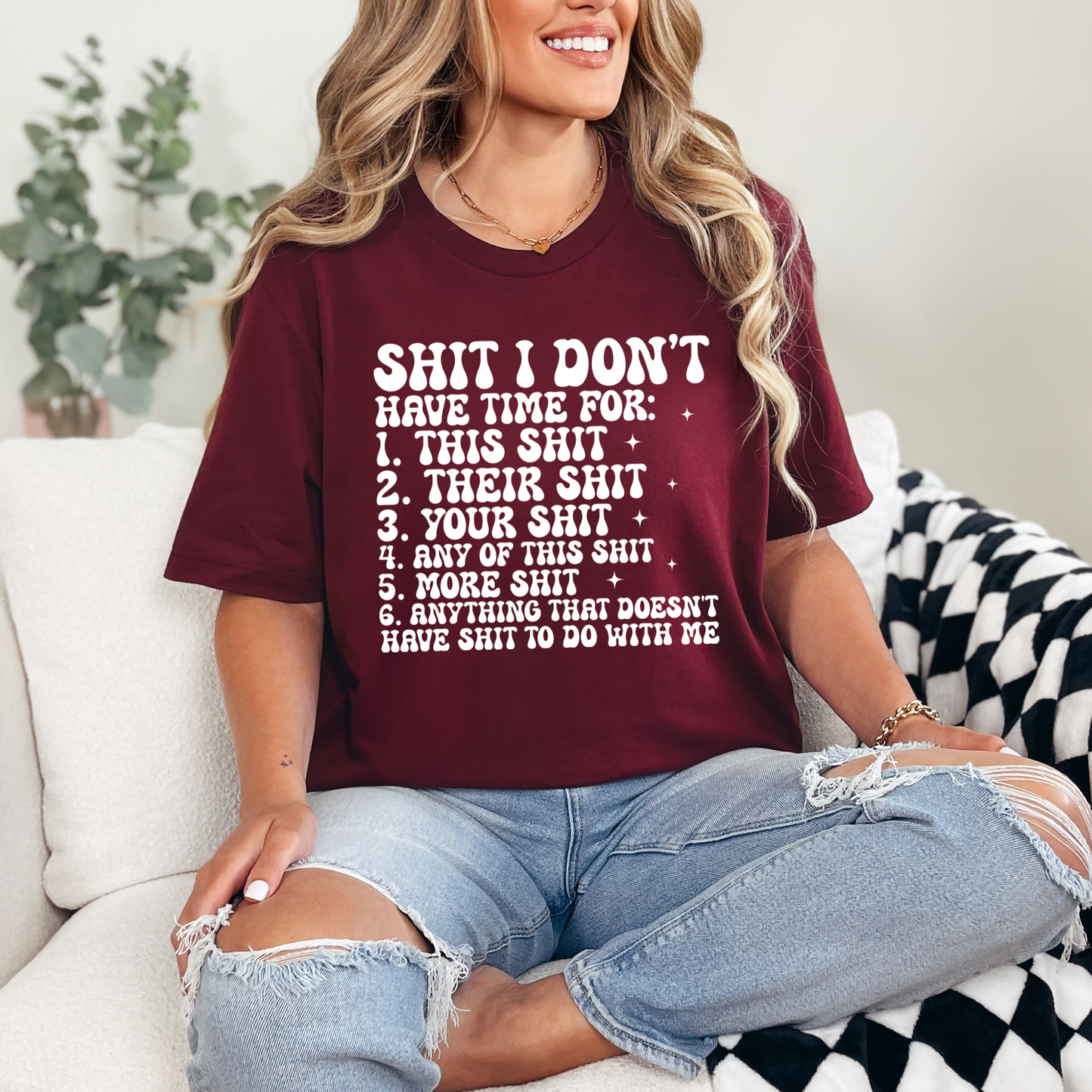 Don't Have Time For Graphic Tee - Alonna's Legging Land