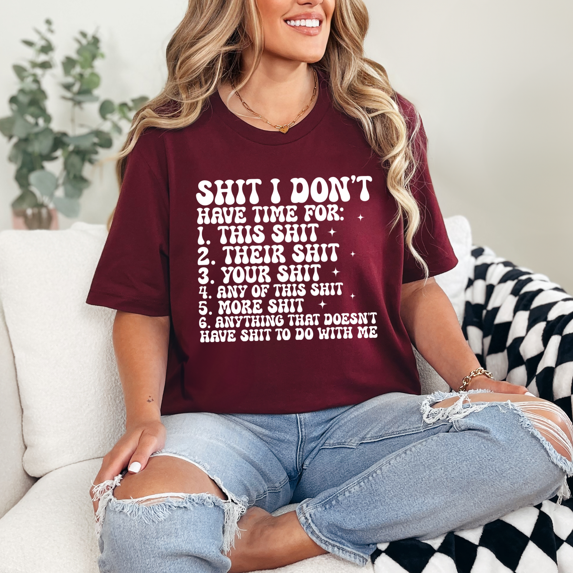 Don't Have Time For Graphic Tee - Alonna's Legging Land