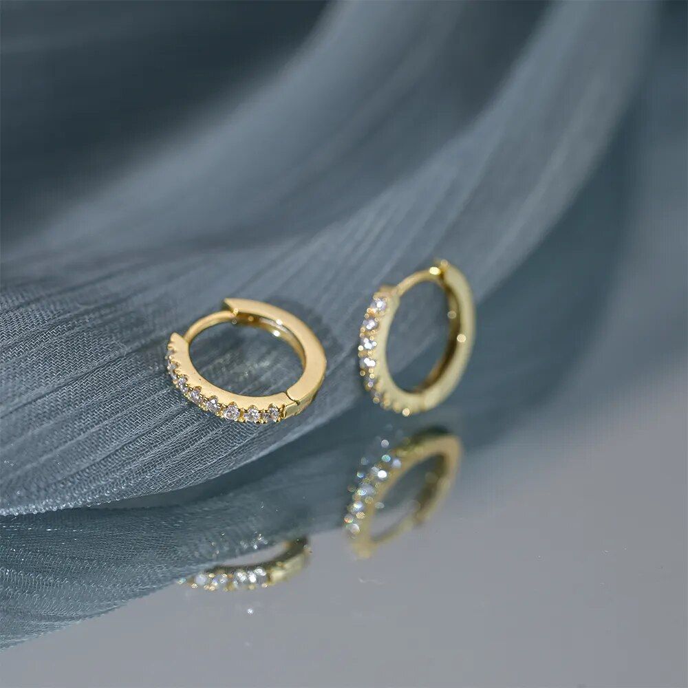 HUGGIE HOOP EARRINGS (PAIR) - Alonna's Legging Land