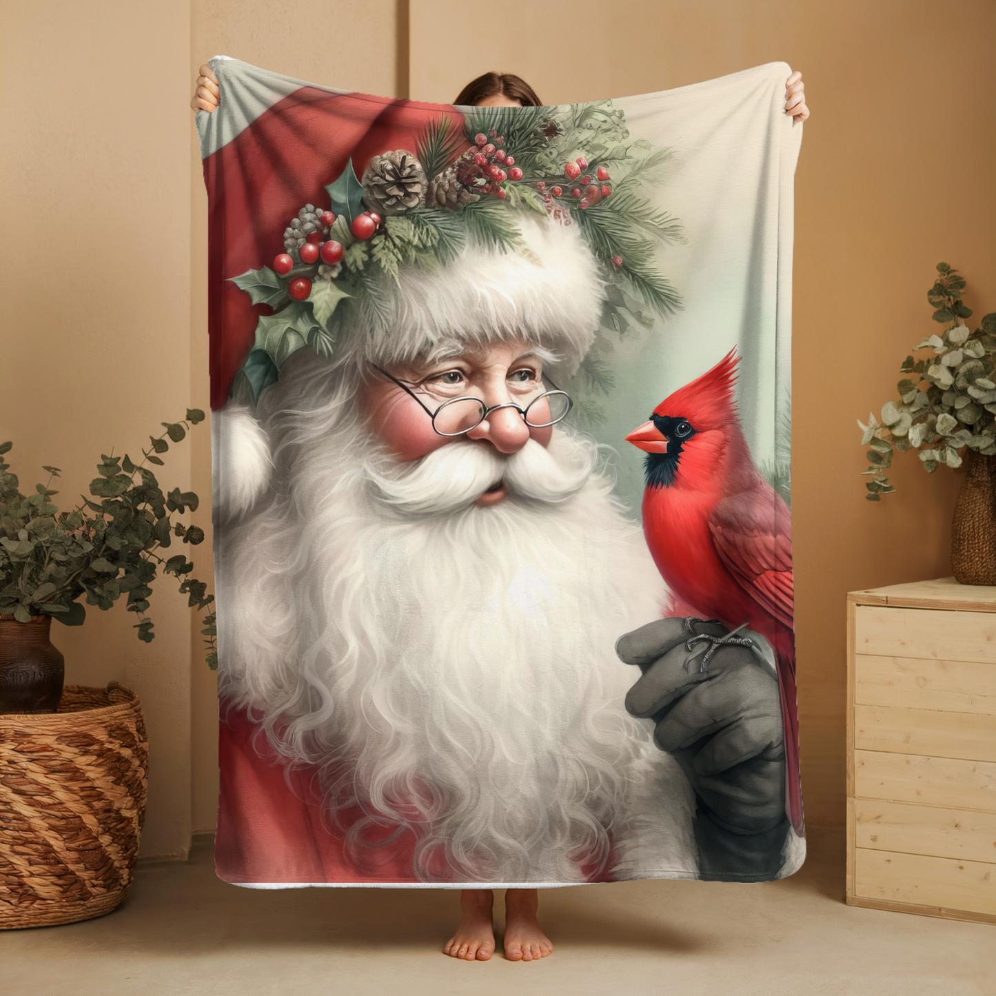 Santa Portrait 60x50 Blanket | Run ends 9/26 | ETA 45 Days
