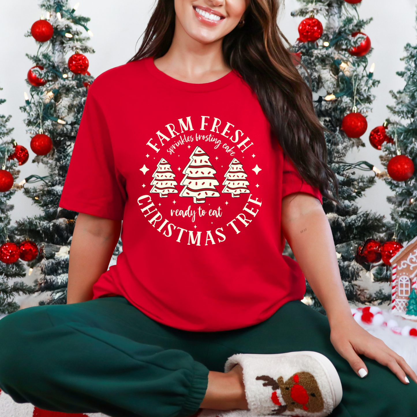 Farm Fresh Cake Tree Graphic Tee